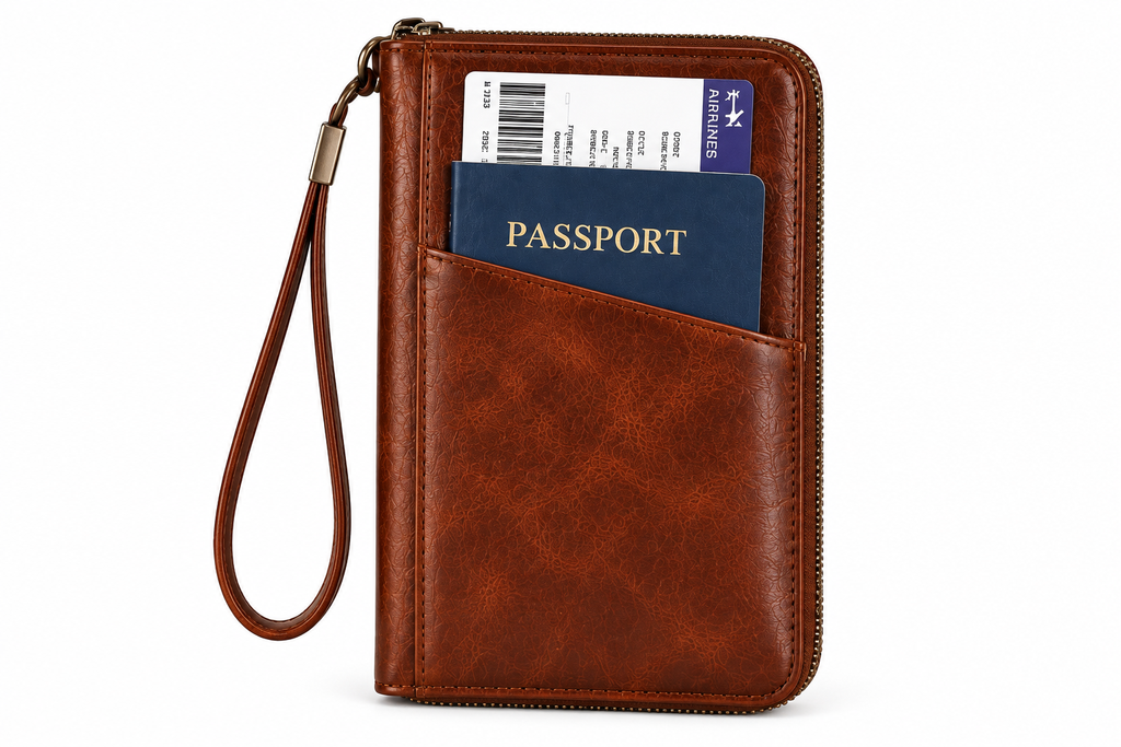 Portefeuille de Voyage en Cuir